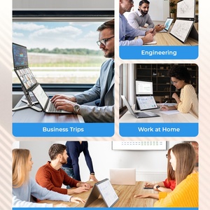 15.6英寸便携式游戏笔记本电脑，带IPS面板三显示器接口可折叠双发光二极管屏幕，适用于企业 - Product Image 5