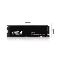 Crucial P310 1TB 2TB 4TB 2280 PCIe Gen4 3D NAND NVMe M.2 SSD 7.100 MB/s Internal Solid State Drive