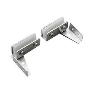 No-drill Glass Hinges Top Bottom Clamps Magnetic <b>Catches</b> Frameless Cabinet <b>Door</b> Hardware - Product Image 5