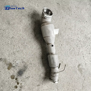 Downpipe Turbo à haut débit FlowTech 200 cellules pour Ford Focus 1.5T EcoBoost MK3 MK4 en acier inoxydable T304 avec bouclier thermique - Product Image 6