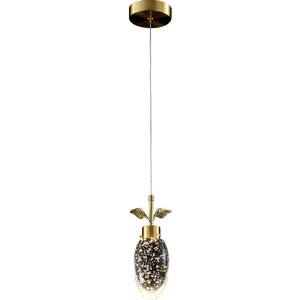 Stylish Single-Head K9 Crystal Pendant <b>Light</b> All-Copper Warm White for Bedroom <b>Dining</b> Room or Bar Counter - Product Image 5