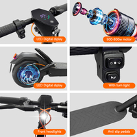 Scooter électrique pliable pour adultes de haute qualité, batterie lithium 48V 10/15Ah, E9GS Max, autonomie de 60 km