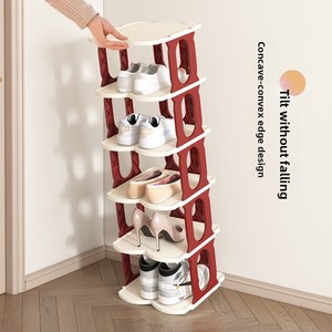 Zapatero de Plástico Duradero de Múltiples Niveles que Ahorra Espacio para Dormitorio, Entrada, Sala de Estar - Organizador de Almacenamiento de <span class=keywords><strong>Zapatos</strong></span> para el Hogar - Product Image 5