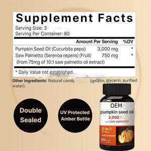 VitaSpring Kabak Çekirdeği Yağı Kapsülleri Takviyeleri Saç Uzaması Beyin Sağlığı Kabak Çekirdeği Yağı Kapsülleri - Product Image 3