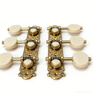 Clavijas de Afinación para Guitarra Acústica de 4 Cuerdas, de Acero Inoxidable, Precisión CNC, Personalizadas, con Certificación ISO9001, Perillas Negras - Product Image 3