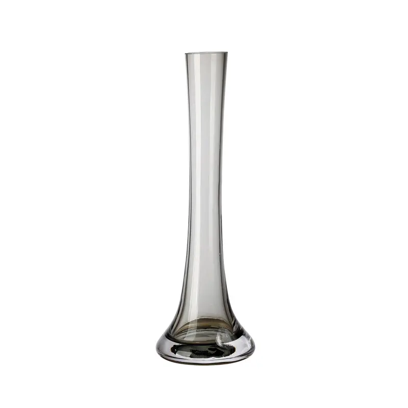 Vase en verre à fleur unique intelligent et fin, décoration moderne pour la maison, 1 pièce