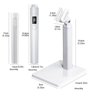 Mini Lámpara Ultravioleta para Secar Uñas, Mini Linterna LED con Pantalla, Secador de Uñas Portátil con 2 Ajustes de Tiempo para Manicura Casera - Product Image 5