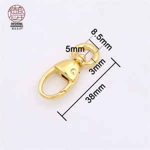 8.5mm anello interno al guinzaglio per cani gancio girevole accessori per borsa in metallo gancio a scatto per borsa - Product Image 6