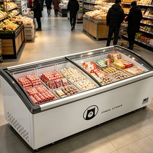 Congélateur coffre commercial pour supermarché, grande capacité (-30°C), pour la conservation de viandes congelées (bœuf, porc, mouton) ° Congélateur vertical C DeepFreezer - Product Image 2