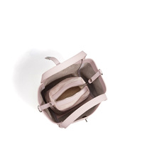 Nouveau Sac à Main Tendance en Cuir Véritable Couleur Unie Printemps 2026, Style Panier, Simple, Polyvalent, Haut de Gamme, pour le Quotidien, Porté Épaule