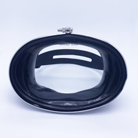 Lunettes de pêche de plongée étanche, pour la plongée sous-marine, en acier inoxydable de forme ovale, masque classique en caoutchouc, lentille en verre trempé