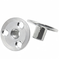 Écrous à 3 trous zingués, écrous en T à plaque plate et écrous cylindriques croisés pour le verrouillage des pieds de meubles et de canapés, M6 M8 M10