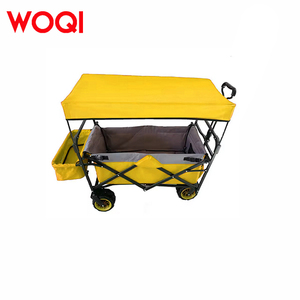 Woqi Hot Bán gấp Wagon New da bé vận chuyển du lịch đa địa hình Trailer Xe đẩy ráp có thể gập lại đẩy kéo - Product Image 3
