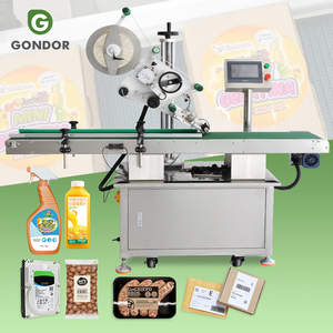 Applicateur d'étiquettes automatique horizontal pour bouteilles carrées plates - Product Image 1