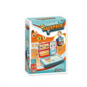 3-in-1 rugzak verpakking creatief schilderen speelgoed speelset educatief tekenbord plastic KSF voor kinderen - Product Image 3