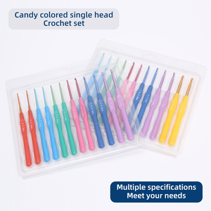 Jp Chất Lượng Cao Nhôm Đầu Duy Nhất Crochet <span class=keywords><strong>Hook</strong></span> Bộ 10 Pcs Xách Tay Đan Công Cụ Crochet <span class=keywords><strong>Hook</strong></span> Set - Product Image 5