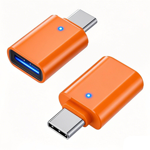 Type C to USB 3.0 OTG USB Adapter to USB C Compatible for MacBook Pro Samsung Galaxy Type-C Smartphones Tablets and Laptops