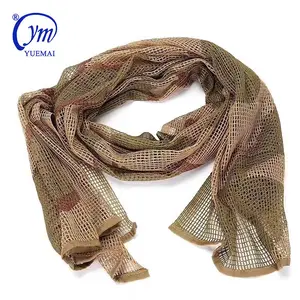 YUEMAI Stock Promotion Atacado Poliéster Algodão Outdoor Camuflagem Desert Woodland Outdoor Tactical Safety Scarf