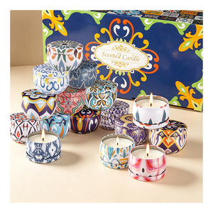 Kits de fabrication de bougies mates avec pots et couvercles, présentation de luxe, formule de soja aromathérapeutique, collection de décoration intérieure boutique, présentoir - Product Image 4