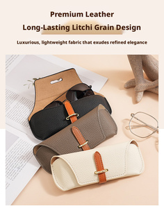Bolsas de Almacenamiento al por Mayor, Nueva Bolsa de Cuero PU Suave, Estuche Protector para Gafas, Accesorios Portátiles para Gafas para Hombre y Mujer - Product Image 4