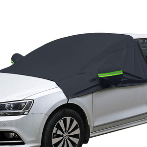Logotipo personalizado e tamanho Universal Car Sunshade Snow Cover Waterproof Foldable Car Windshield Cover para Snow Frost Sun Protection