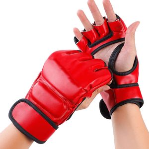 ถุงมือต่อสู้แบบครึ่งนิ้ว CZFIT ผลิตจากโรงงาน สำหรับ UFC แบบหนาพิเศษ สำหรับผู้ใหญ่ ใช้สำหรับกีฬาต่อสู้ มวยไทย ฝึกซ้อม - Product Image 1