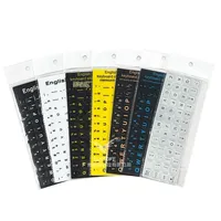 Autocollants de Clavier PVC Mat Imperméables en Gros pour Ordinateurs Portables Multiples Couleurs Centaines de Langues Stock Prêt Livraison Immédiate