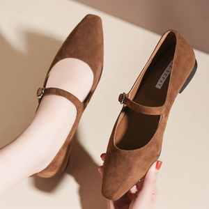 <span class=keywords><strong>Scarpe</strong></span> in vera pelle di pecora retrò francese Mary Jane <span class=keywords><strong>scarpe</strong></span> singole da donna con tacco basso modelli personalizzati - Product Image 5