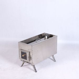 Estufa de Leña Portátil de Acero Inoxidable para Acampar al Aire Libre, Calentador de Mesa para Barbacoa, Tiempo de Ebullición de 5 a 10 Minutos - Product Image 1