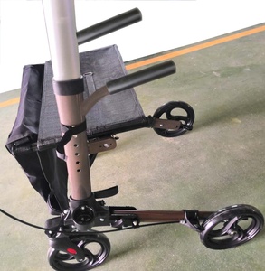 HCT-9102J Upright <strong>Walker</strong> Aluminium Folding Stand up <strong>Walker</strong> With Bag and Seat - Product Image 5