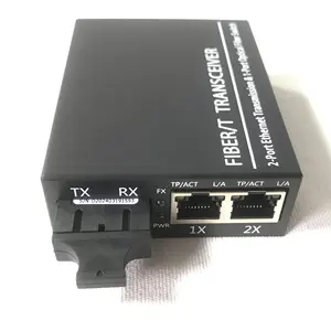 Factory OEM POE Ethernet Media Converter MM SC 10/100/1000 2km 1SC Optical Port 2Rj45 Port POE Switch