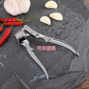 ที่บดกระเทียมแบบใช้มือ ทำจากโลหะผสมสังกะสี ดีไซน์โค้ง ทนทาน อุปกรณ์ครัวสำหรับทำอาหาร - Product Image 4