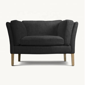 Sassanid OEM danese Design moderno <span class=keywords><strong>soggiorno</strong></span> confortante seduta Soren poltrona di lino - Product Image 4