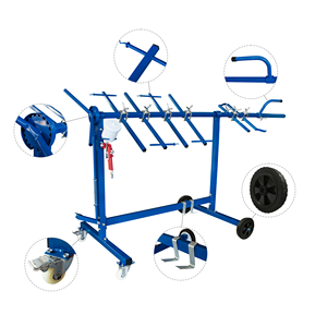 Soporte Multifuncional de Hierro para Paneles de Carrocería de Automóviles, Rotación de 360 Grados, Brazos Ajustables, Capacidad de <span class=keywords><strong>Carga</strong></span> de 150-220 kg para Puertas, Capós y Parachoques - Product Image 4