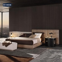 Luxuriöses Queen-Bett Italienisches Luxus-Schlafzimmer-Set Möbel Neueste Designs King-Size-Rahmen Moderne Gepolsterte Betten