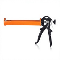 Pistola de calafateo manual de aluminio OEM de alta resistencia con mango en D y varilla lisa para bricolaje