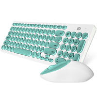 Ensemble clavier et souris de jeu sans fil Fude IK6630 avec rétroéclairage LED, interface USB pour le bureau et l'utilisation sur ordinateur de bureau