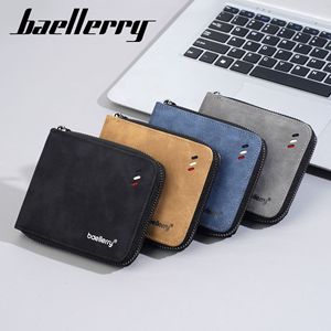 กระเป๋าสตางค์ขนาดเล็กสำหรับผู้ชายแบรนด์ Baellerry พร้อมซิป ช่องใส่บัตรหลายช่อง และช่องใส่เหรียญ สำหรับใช้ในชีวิตประจำวัน - Product Image 1