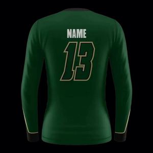 Hot Selling 2025 Long Sleeve Jersey Green Sublimated <b>Cheap</b> Unisex Volleyball Team Uniforms - Product Image 3