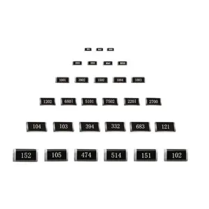 Resistor SMD Resistor 1ohm 5.1ohm 10ohm 47ohm 51ohm 68ohm 1K 2K 47K 100K 200K 10K 1M 560K 680K 220K