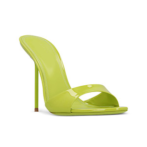 <span class=keywords><strong>Sandali</strong></span> da Donna con Tacco a Spillo in Metallo, Suola Personalizzata, Colore Verde, in PU, per Cene ed Eventi, Collezione 2026 in Saldo - Product Image 3