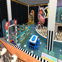 Château de jeu personnalisé pour enfants, structure de jeu en aluminium avec toboggan, aire de jeux intérieure souple pour tout-petits, non gonflable, usage commercial, haute qualité