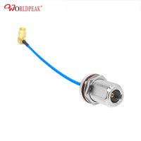 Câble coaxial RF haute fréquence étanche N femelle traversant vers SMA mâle pour assemblage de câble semi-rigide RG402 à faible VSWR