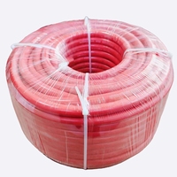 Tuyau de soudage jumelé oxygène-acétylène bleu et rouge, tressé en polyester, en caoutchouc synthétique, résistant aux hautes températures, pour la découpe