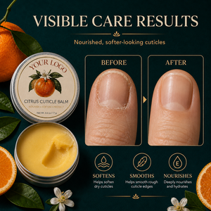 Cera para Cutículas Citrus OEM, se Derrite al Contacto, Masajea Suavemente, Nutre en Profundidad, Suaviza las Cutículas Secas, Alisa los Bordes Ásperos - Product Image 4
