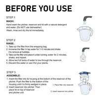 Penyaringan dan Pemurnian Cepat Menghilangkan Stoples Filter Air Alkali Klorin & Logam untuk Air Minum Yang Terasa Bersih