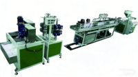 Ligne d'extrusion HOPE à vis simple PLC multi-matériaux PP PE PU PS PC pour la production de profilés à haute productivité
