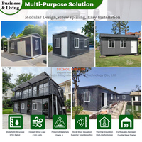 Petite maison mobile à 2 chambres Conteneur d'expédition Maison avec panneau sandwich en acier Matériaux pour villas-Maison de stockage de Chine