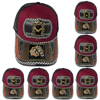 Gorra Snapback Unisex Personalizada con Logo Metálico 3D de Herradura, Impresión Serigráfica, de Jersey, Lona, Mezclilla, Malla, Estilo Western Étnico y a la Moda