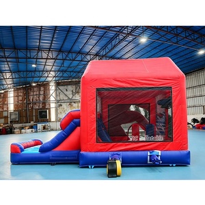 Structure gonflable <span class=keywords><strong>Spiderman</strong></span> avec toboggan et panier <span class=keywords><strong>de</strong></span> <span class=keywords><strong>basket</strong></span>, garantie 3 ans, pour fêtes, avec kits <span class=keywords><strong>de</strong></span> réparation - Product Image 5